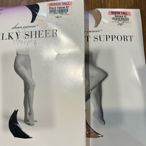 Silky Sheer Tights - Black Velvet